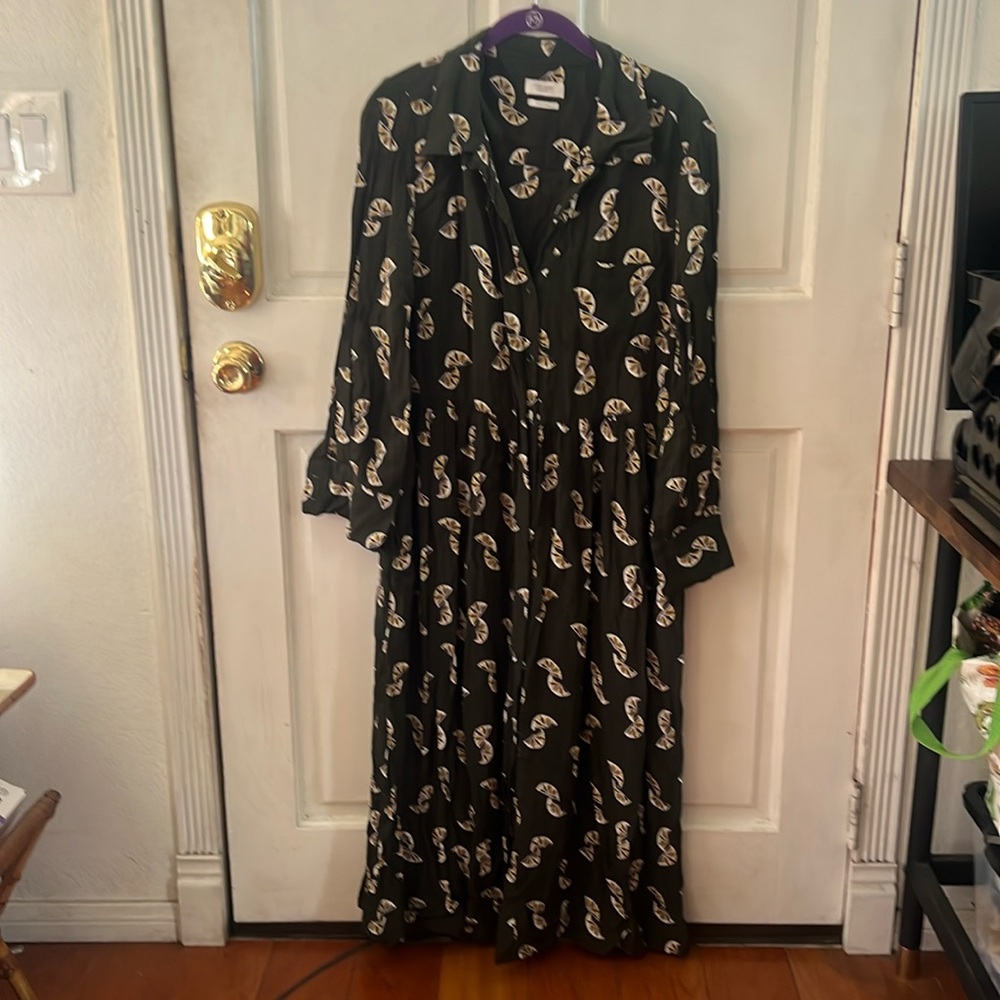 Toast fan print dress. UK size 16